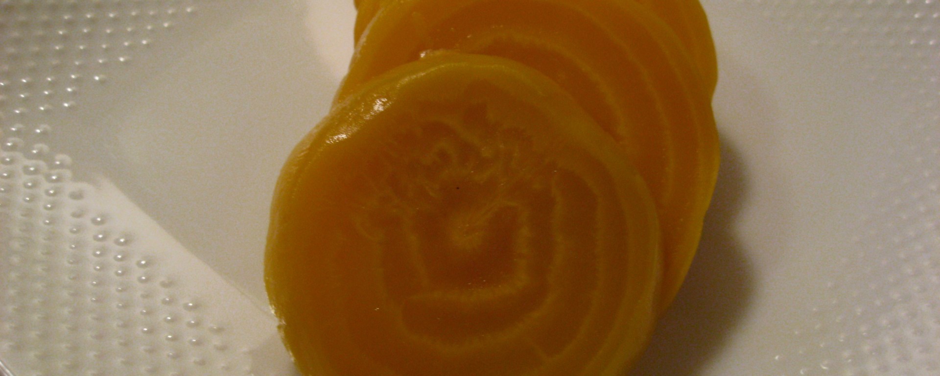sliced golden beets